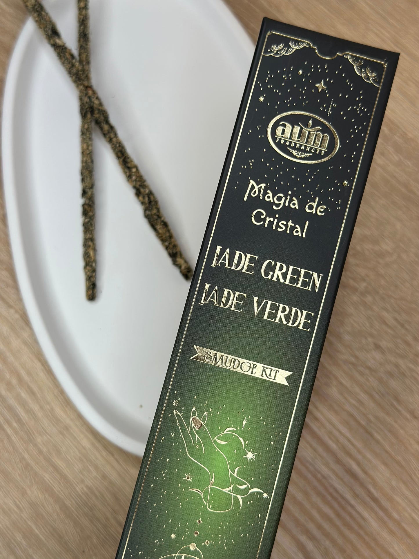GREEN JADE - AUM Magia de Cristal dišeče palčke