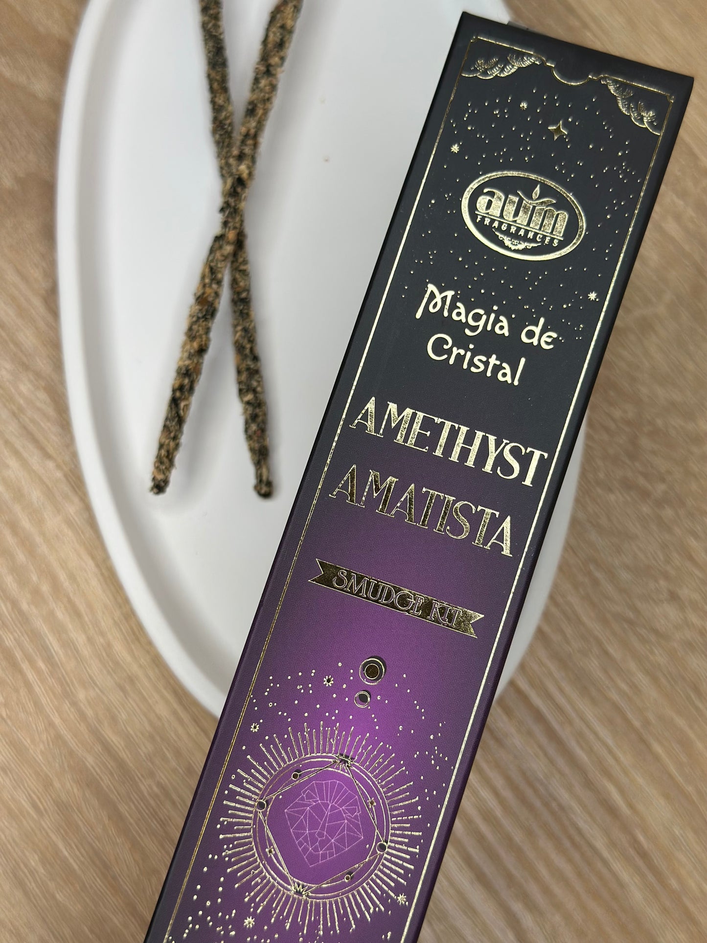AMETHYST - AUM Magia de Cristal dišeče palčke