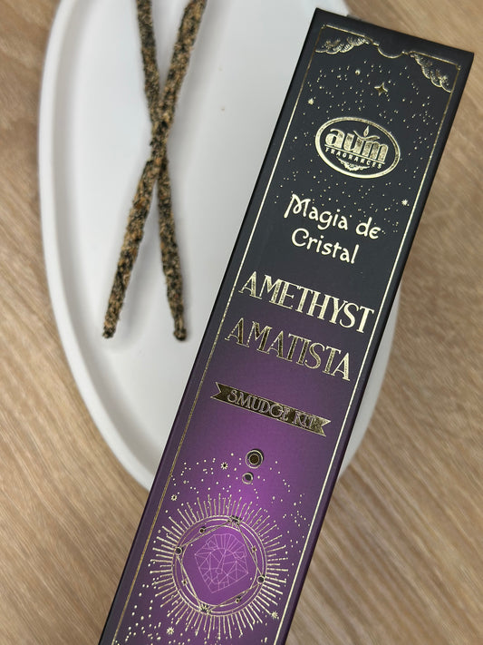 AMETHYST - AUM Magia de Cristal dišeče palčke